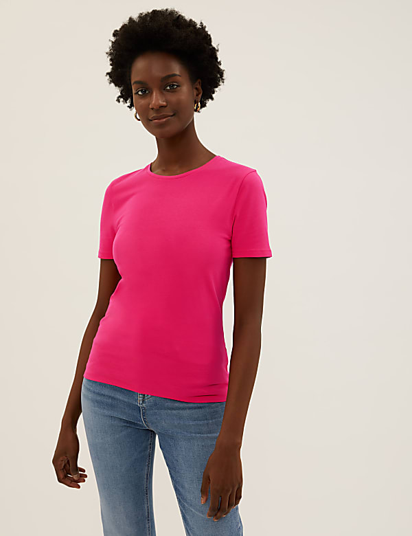 Cotton Rich Fitted T-Shirt
