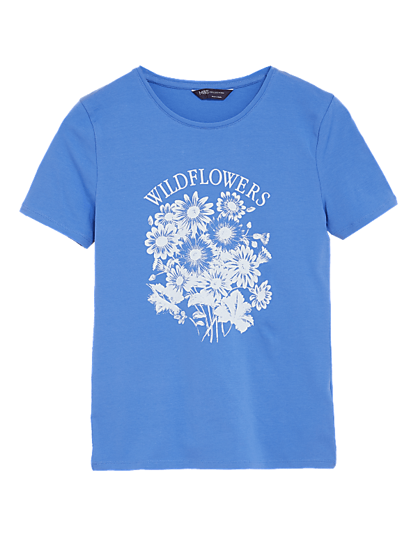 Cotton Rich Printed Fitted T-Shirt