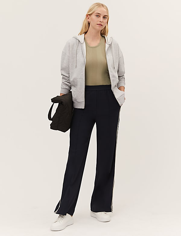 Cotton Rich Relaxed Zip Up Hoodie