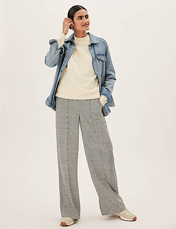 Pure Cotton High Neck Sweatshirt