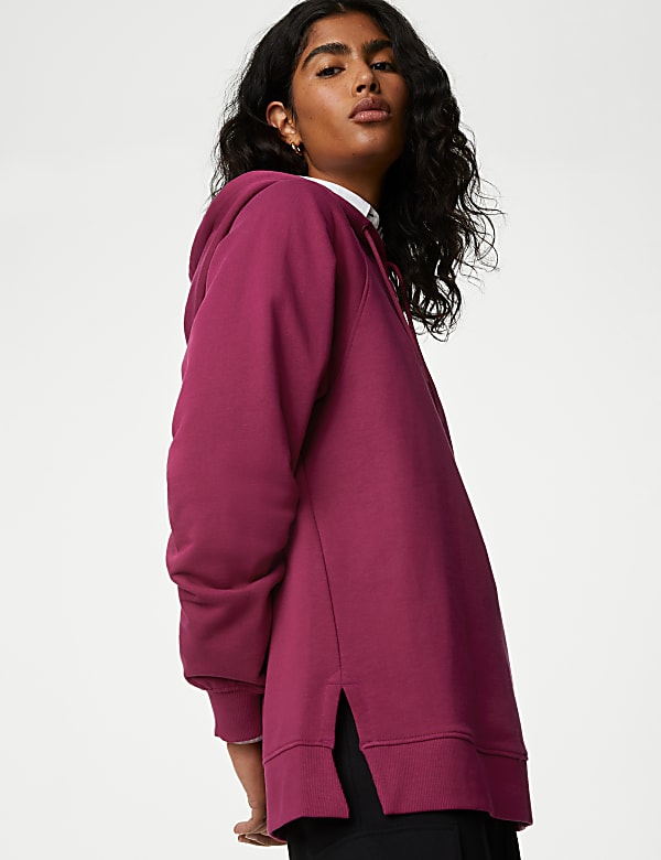 Pure Cotton Longline Hoodie
