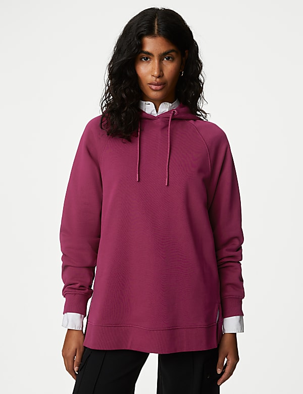 Pure Cotton Longline Hoodie