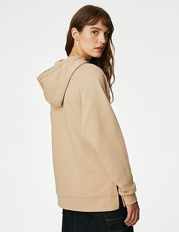 Pure Cotton Longline Hoodie