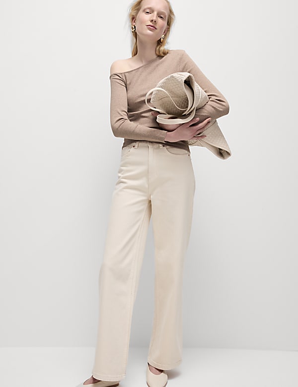 Cotton Rich Off The Shoulder Top