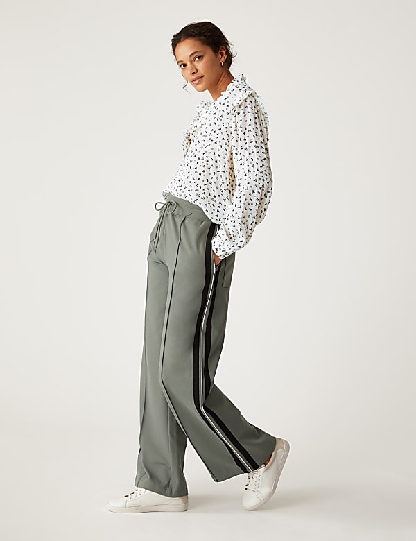 Printed High Neck Long Sleeve Blouse