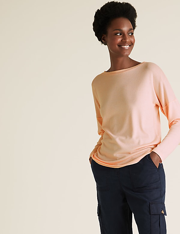 Soft Touch Straight Fit Long Sleeve Top