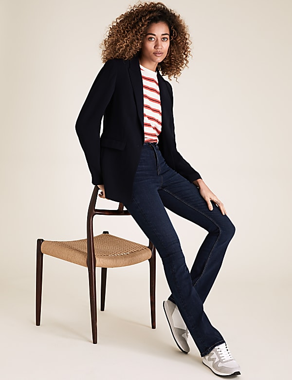 Pure Cotton Striped Crew Neck T-Shirt