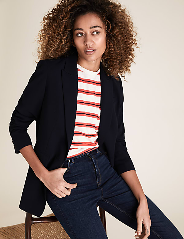 Pure Cotton Striped Crew Neck T-Shirt