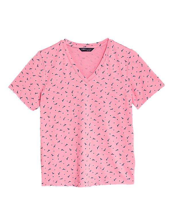 Pure Cotton Printed Straight Fit T-Shirt