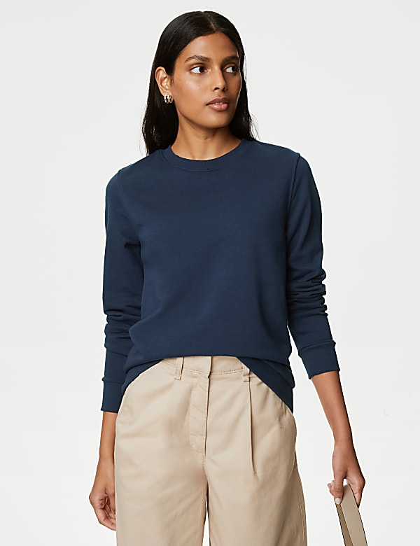 The Cotton Rich Crew Neck Sweatshirt