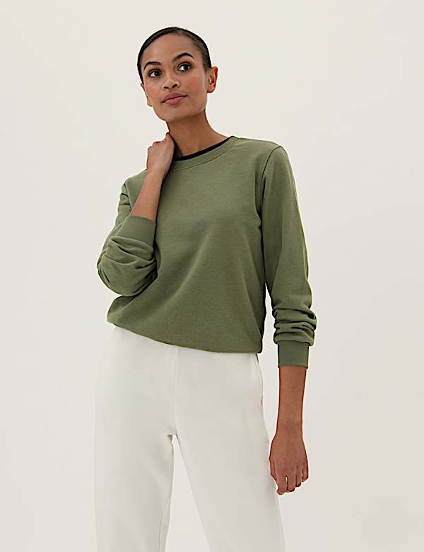 The Cotton Rich Crew Neck Sweatshirt