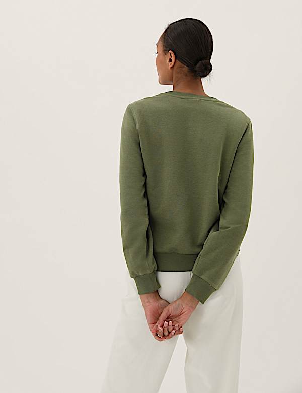The Cotton Rich Crew Neck Sweatshirt