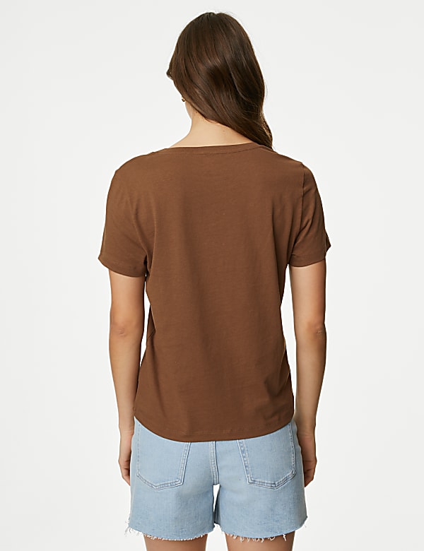 Pure Cotton V-Neck Essential Fit T-Shirt