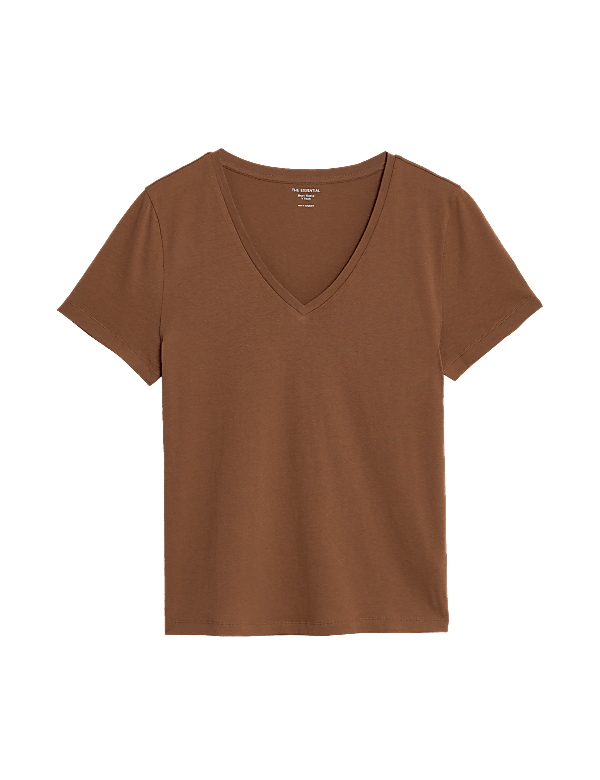 Pure Cotton V-Neck Essential Fit T-Shirt