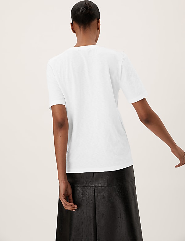 Pure Cotton Embroidered T-Shirt