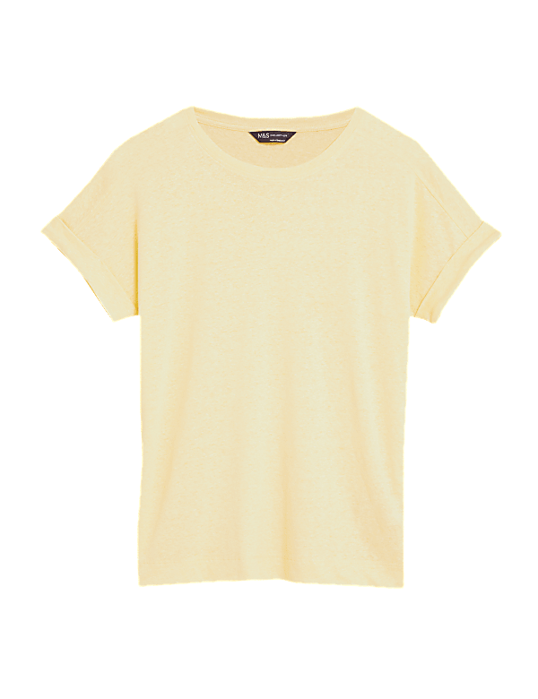 Linen Rich Short Sleeve T-Shirt
