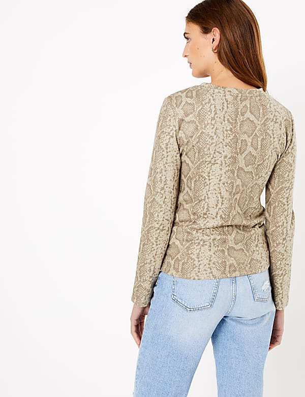 Animal Print Sparkle Sweatshirt