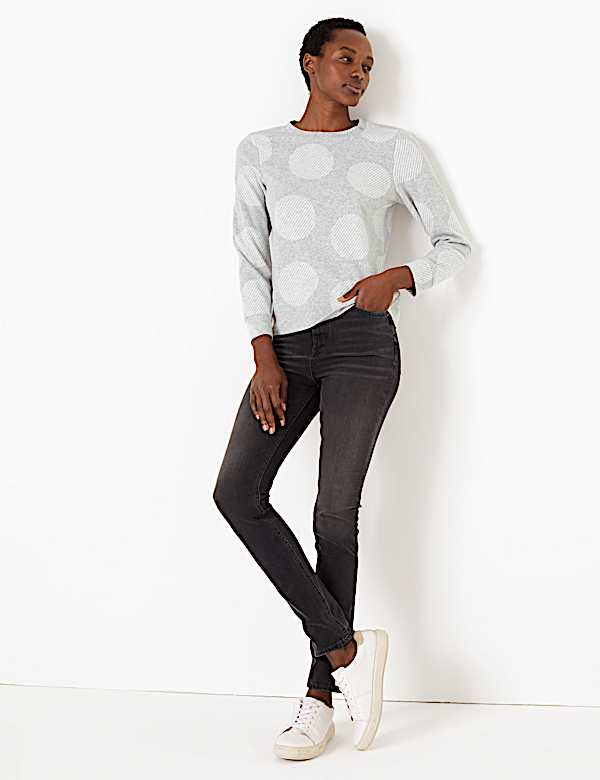 Soft Touch Polka Dot Sweatshirt