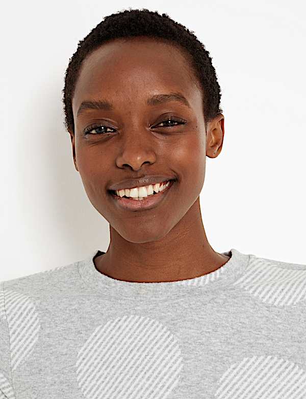 Soft Touch Polka Dot Sweatshirt