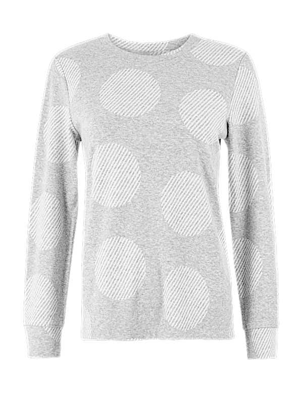 Soft Touch Polka Dot Sweatshirt