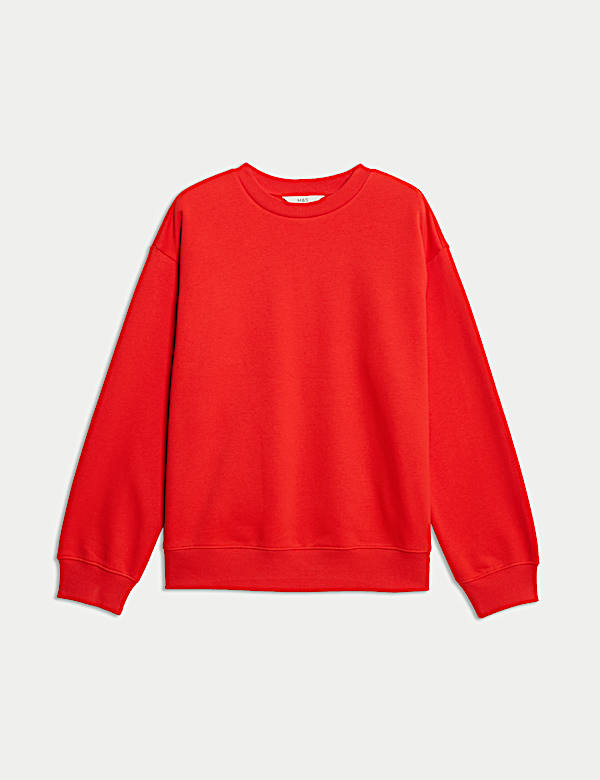 Sweatshirt mit hohem Baumwollanteil - AT