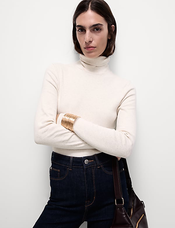 Cotton Rich Ribbed Slim Fit Top