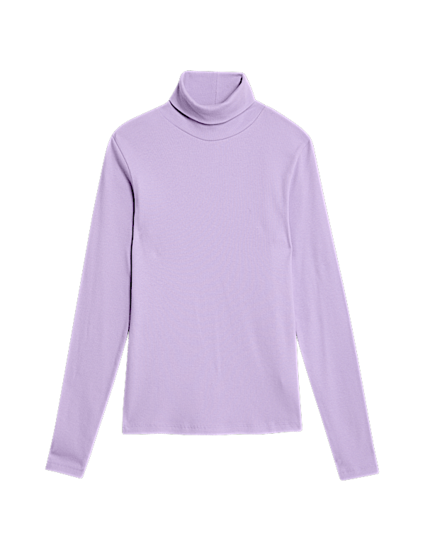 Cotton Rich Ribbed Slim Fit Top
