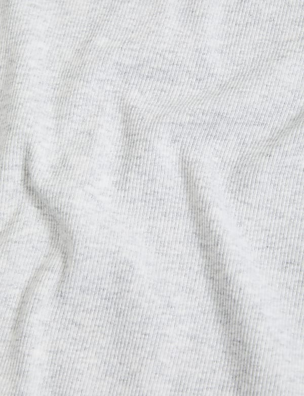 Cotton Rich Ribbed Slim Fit Top