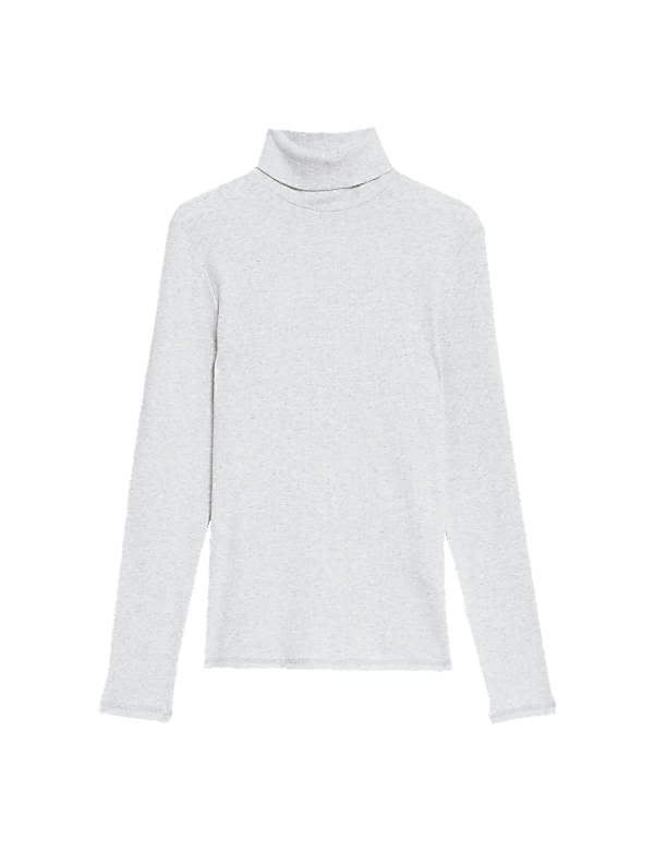 Cotton Rich Ribbed Slim Fit Top