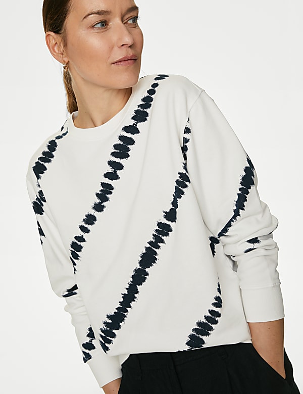Pure Cotton Printed Sweatshirt