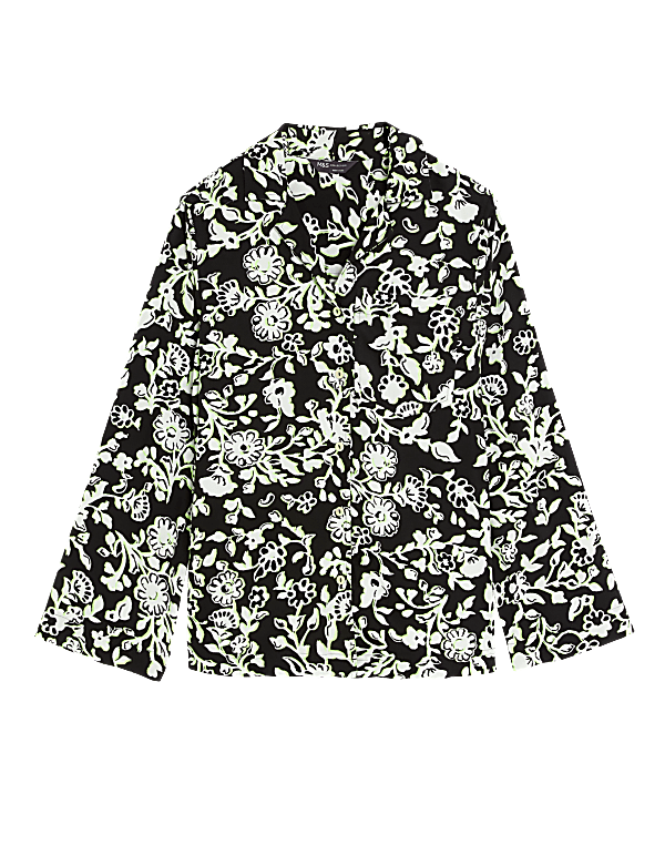 Floral Collared Relaxed Shirt
