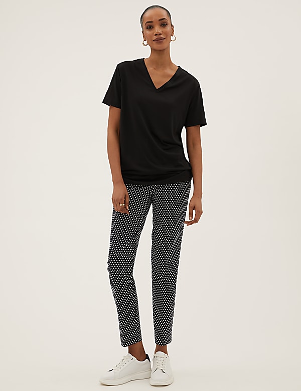 V-Neck Longline T-Shirt