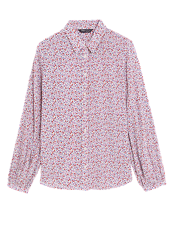 Modal Blend Printed Longline Shirt