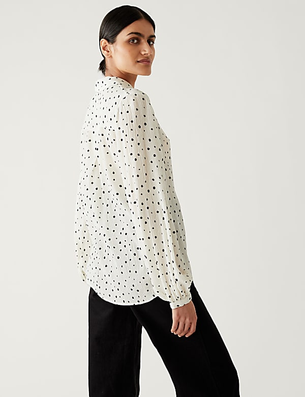 Modal Blend Printed Longline Shirt