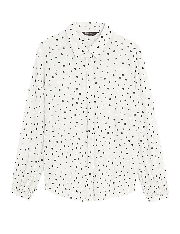 Modal Blend Printed Longline Shirt