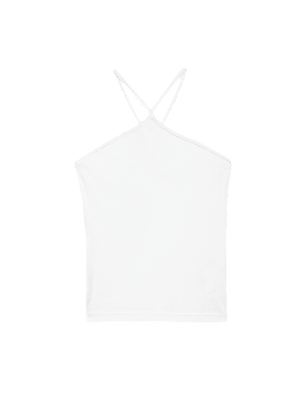 Pure Cotton Halter Neck Vest