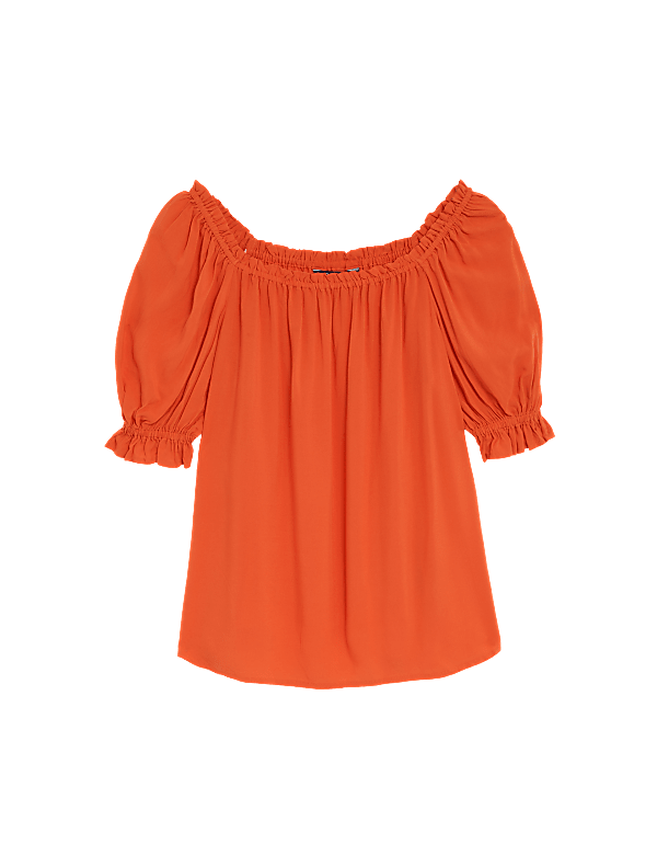 Square Neck Puff Sleeve Top