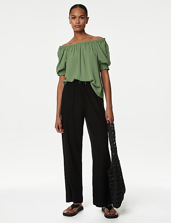 Square Neck Puff Sleeve Top