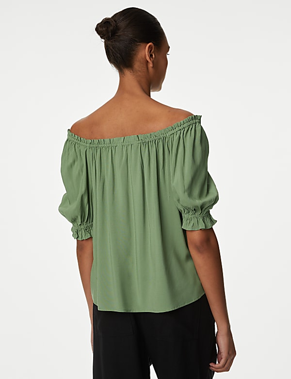 Square Neck Puff Sleeve Top