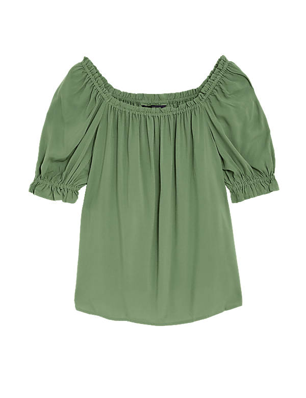 Square Neck Puff Sleeve Top