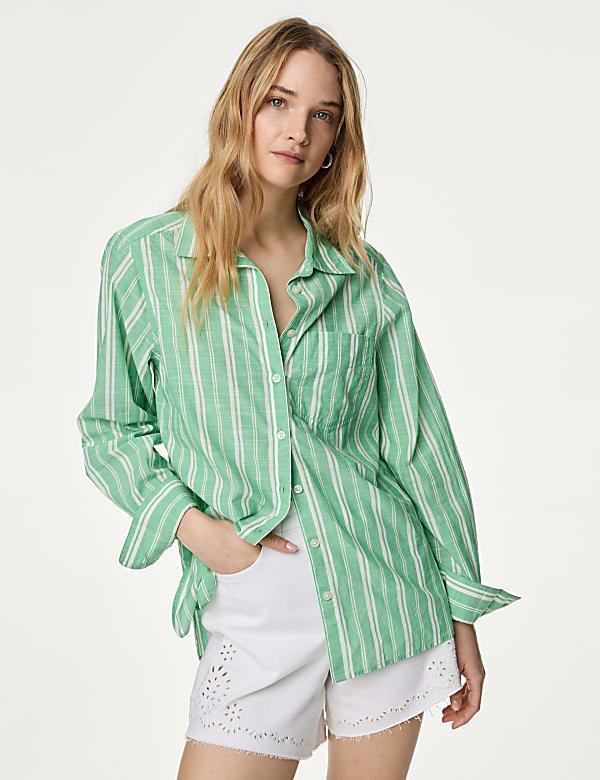 Pure Cotton Striped Shirt