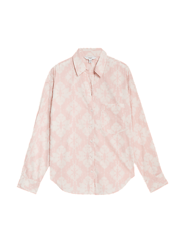 Pure Cotton Printed Collared Shirt