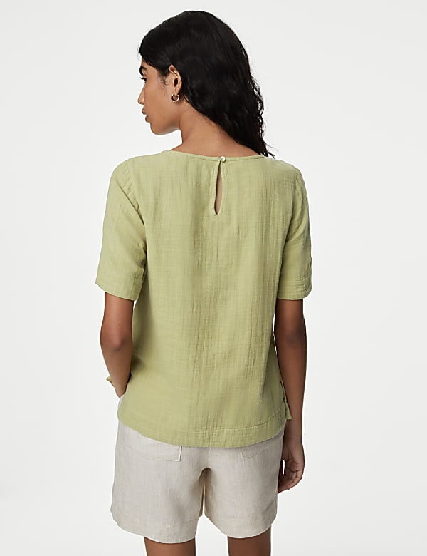 Pure Cotton Double Cloth T-Shirt