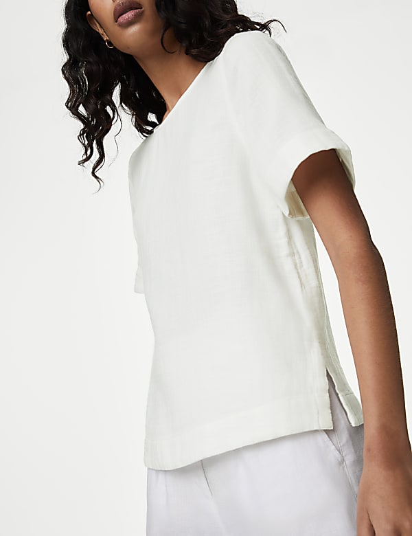 Pure Cotton Double Cloth T-Shirt