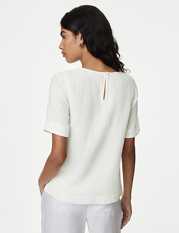 Pure Cotton Double Cloth T-Shirt