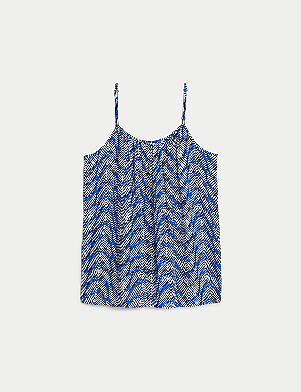 Printed Shoulder Straps Cami Top