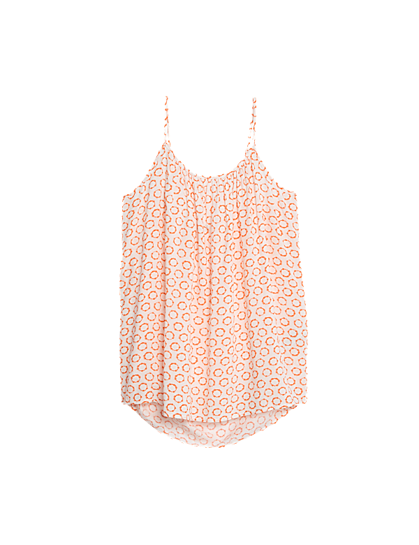 Printed Shoulder Straps Cami Top