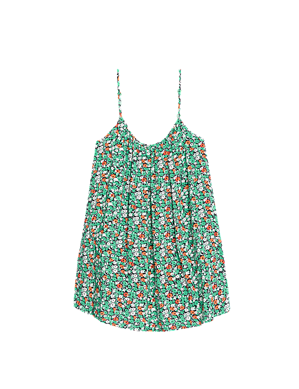 Printed Shoulder Straps Cami Top
