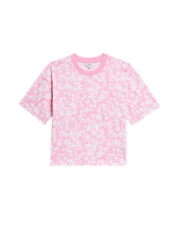 Pure Cotton Floral T-Shirt