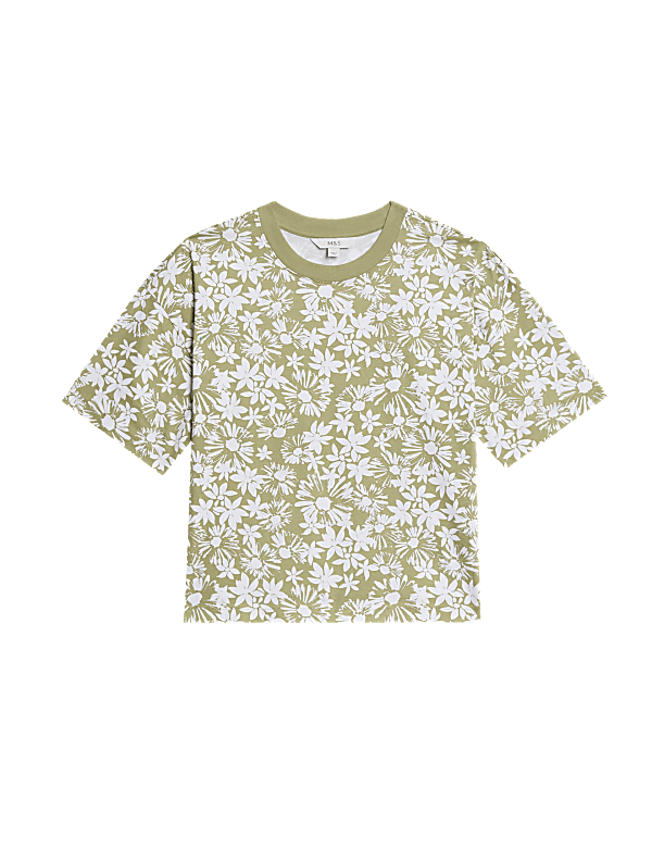 Pure Cotton Floral T-Shirt